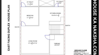 28X36 EAST FACING DUPLEX HOUSE PLAN