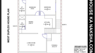 28X36 WEST DUPLEX HOUSE PLAN