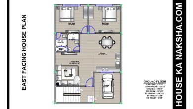 30X45 EAST FACING HOUSE PLAN