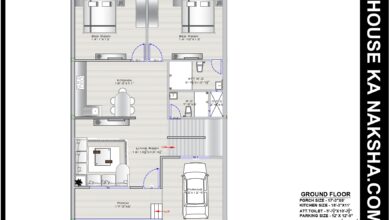 30X45 NORTH FACING HOUSE PLAN