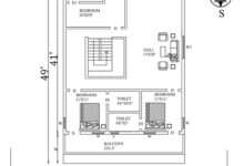 33X49 SOUTH FACING HOUSE PLAN