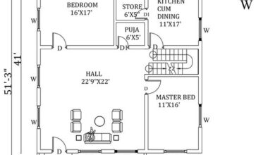 36X51-3 WEST FACING HOUSE PLAN