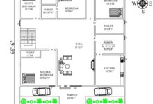 60X66-6 SOUTH FACING HOUSE PLAN