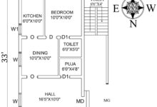24-4X33 WEST FACING HOUSE PLAN